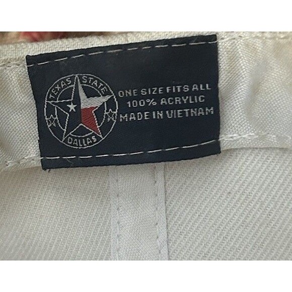 Vintage Texas Hat Cowboy Boot Embroidered State Flag Brim Souvenir Cap - Picture 7 of 7